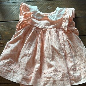 Peach Ruffled Baby Dress
